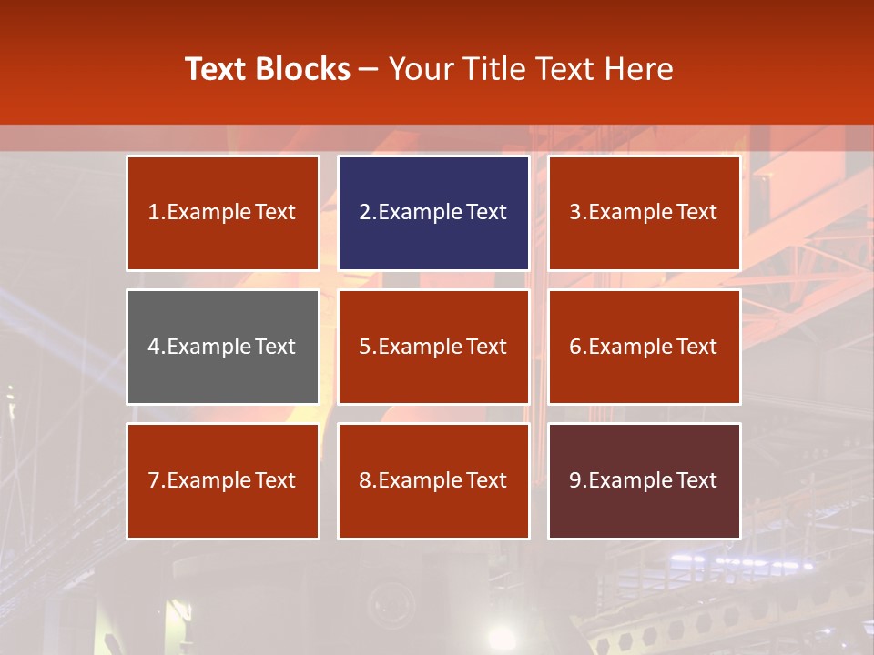 Factory Iron Furnace PowerPoint Template