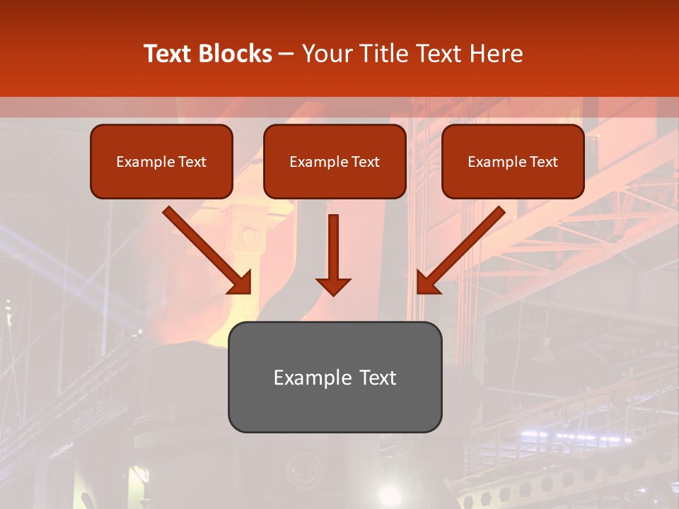 Factory Iron Furnace PowerPoint Template