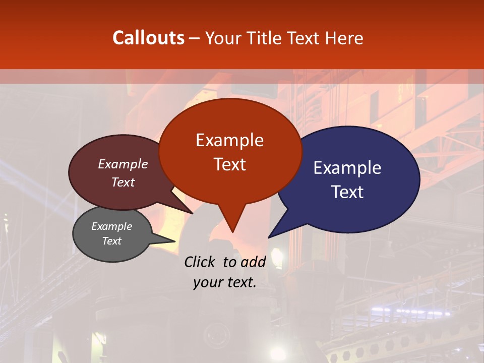 Factory Iron Furnace PowerPoint Template