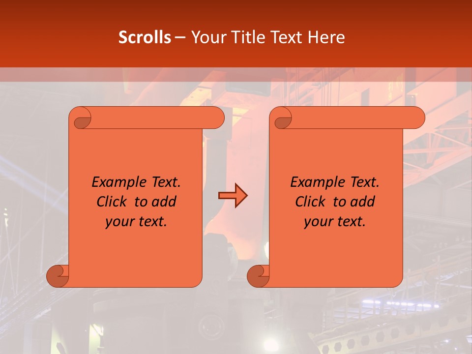 Factory Iron Furnace PowerPoint Template