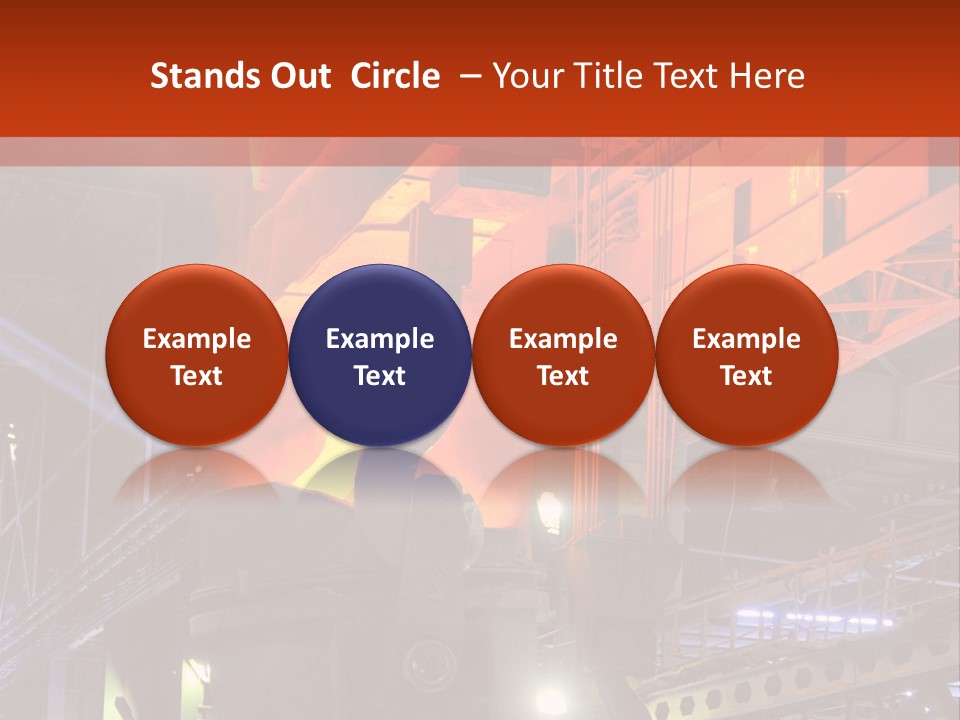 Factory Iron Furnace PowerPoint Template