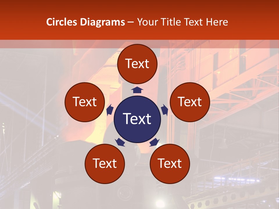 Factory Iron Furnace PowerPoint Template