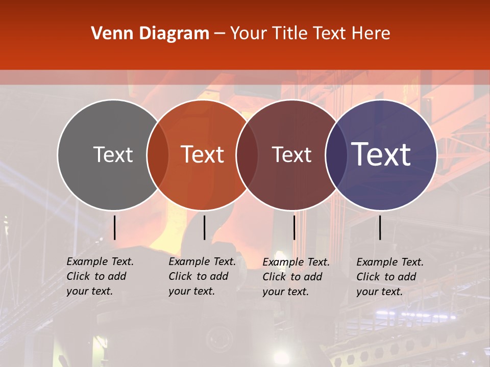 Factory Iron Furnace PowerPoint Template