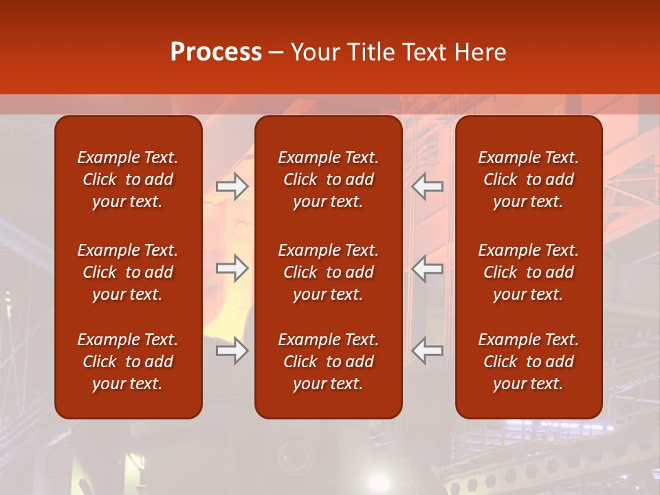 Factory Iron Furnace PowerPoint Template