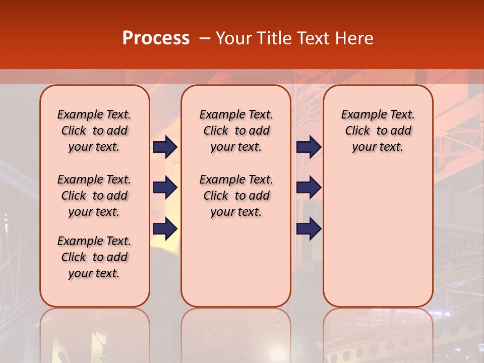 Factory Iron Furnace PowerPoint Template