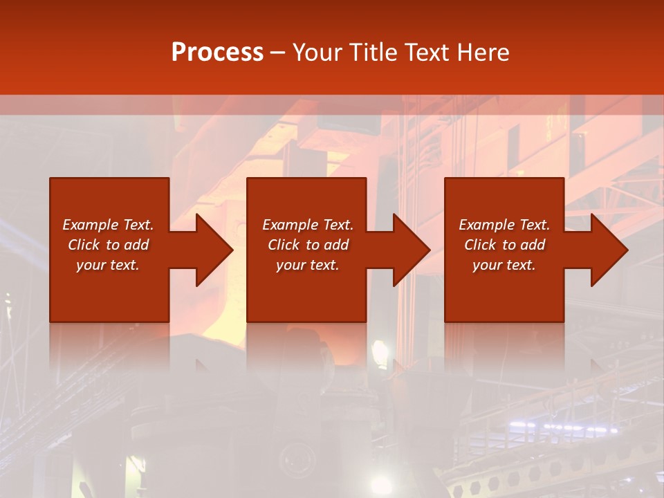 Factory Iron Furnace PowerPoint Template