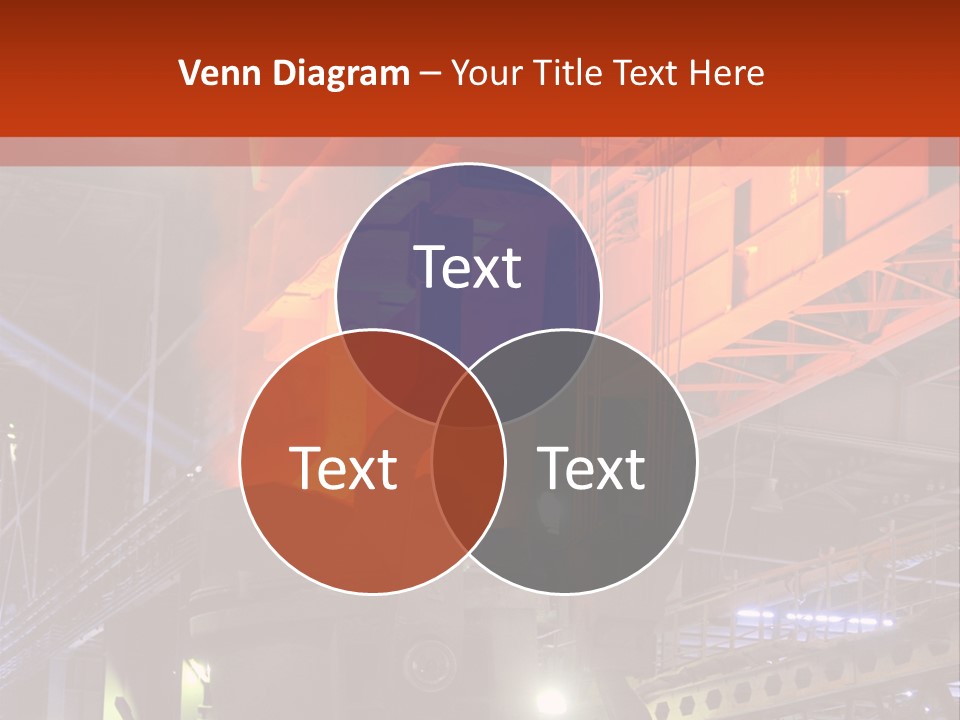 Factory Iron Furnace PowerPoint Template