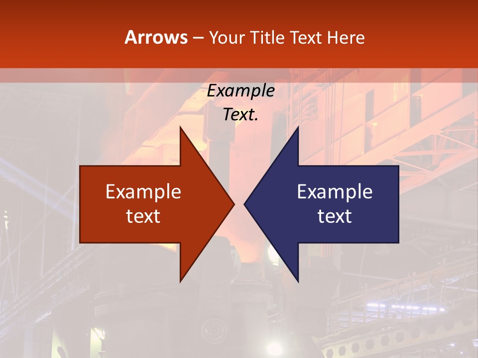 Factory Iron Furnace PowerPoint Template
