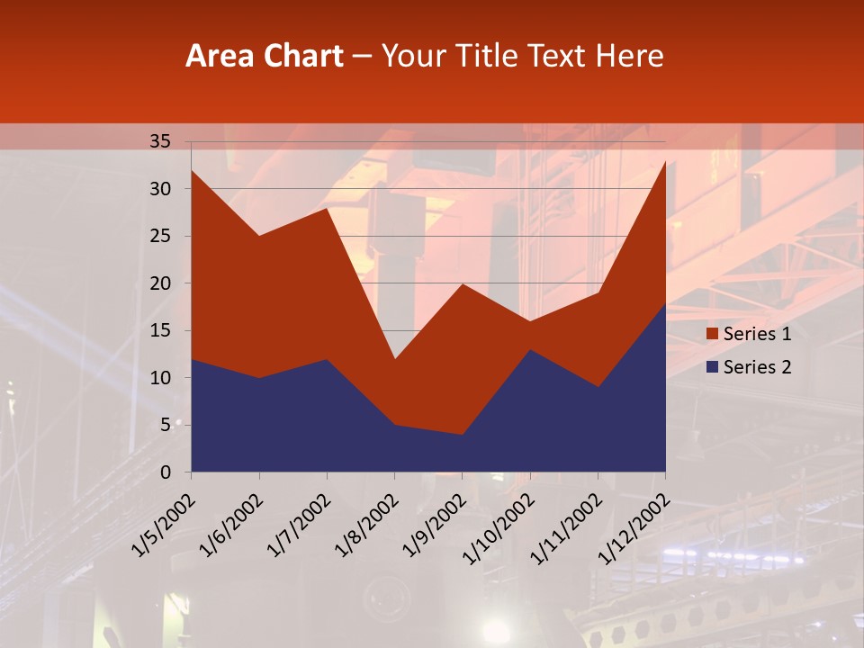 Factory Iron Furnace PowerPoint Template