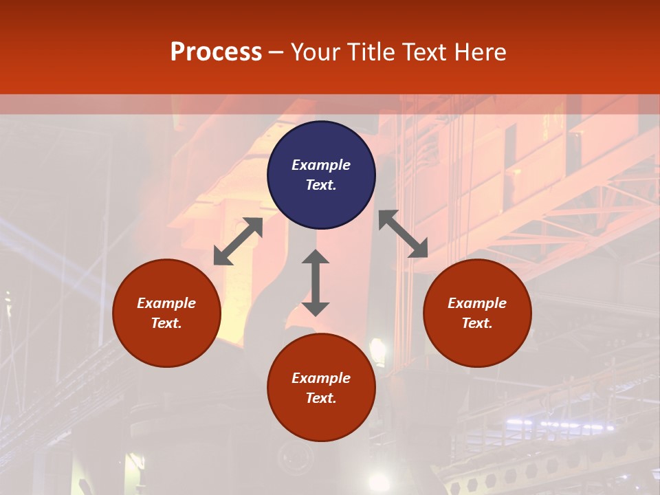 Factory Iron Furnace PowerPoint Template