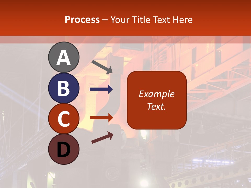 Factory Iron Furnace PowerPoint Template
