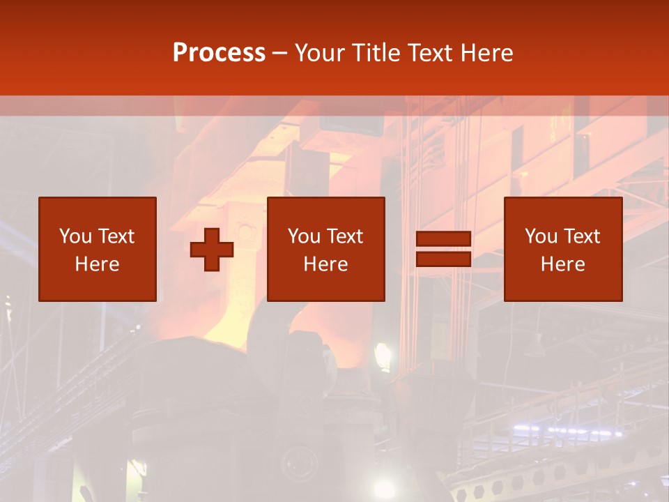 Factory Iron Furnace PowerPoint Template
