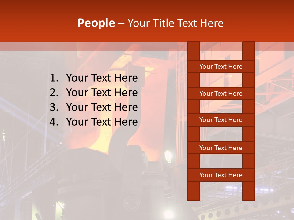 Factory Iron Furnace PowerPoint Template