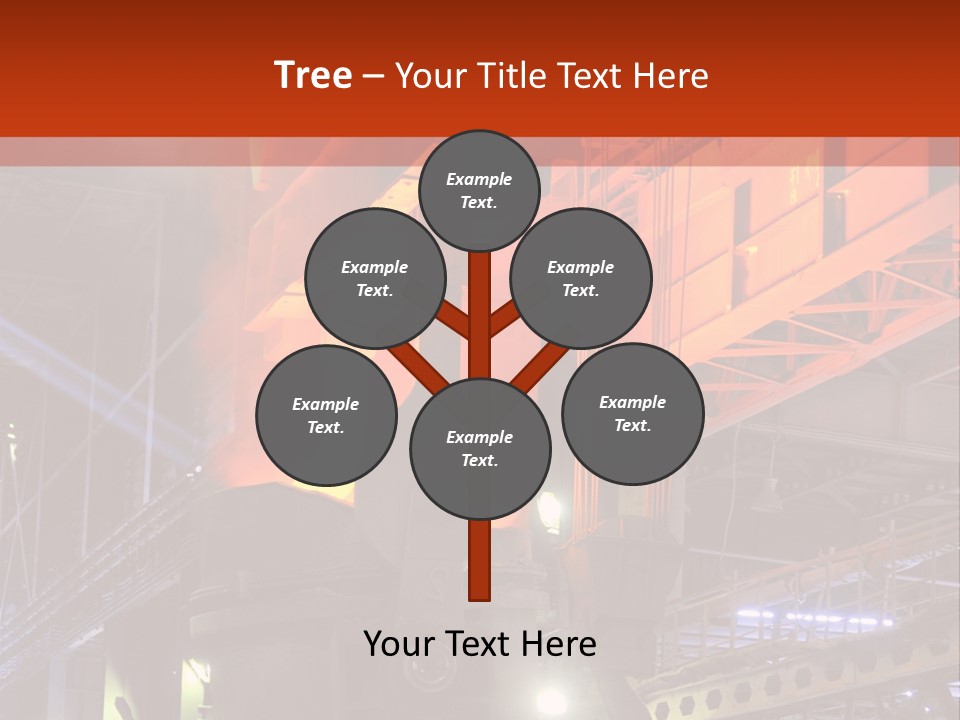 Factory Iron Furnace PowerPoint Template