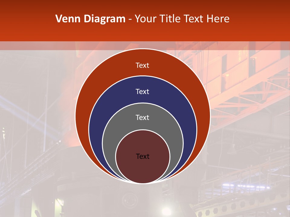 Factory Iron Furnace PowerPoint Template