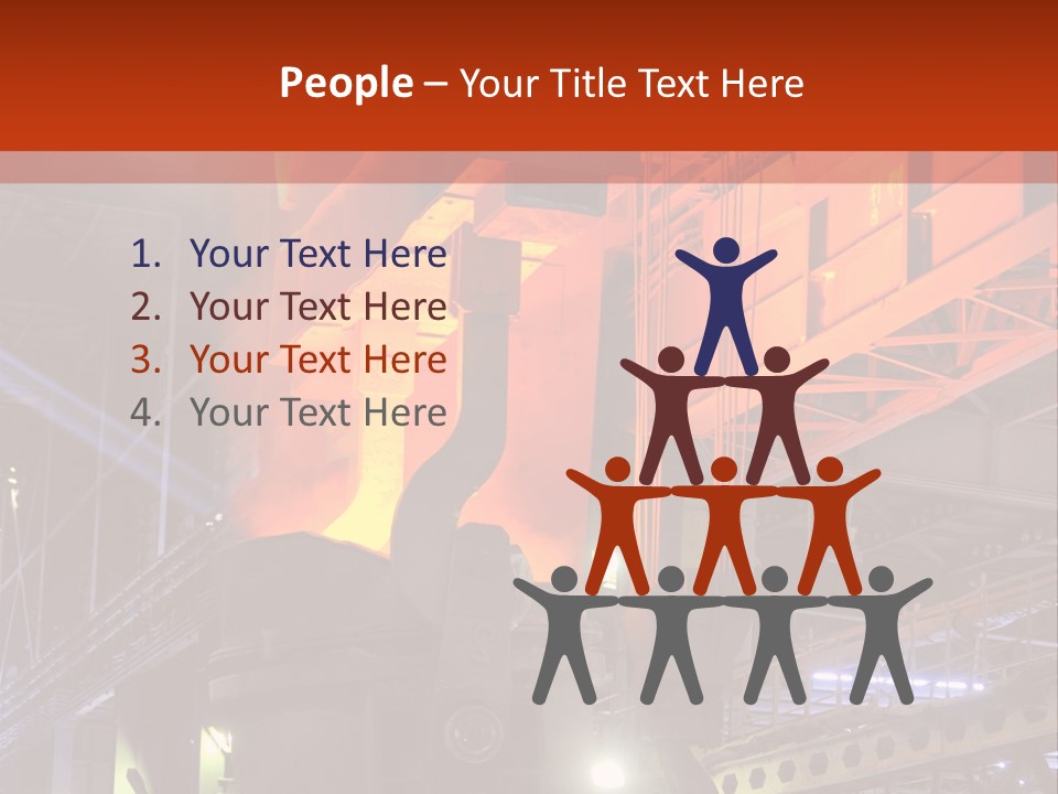 Factory Iron Furnace PowerPoint Template