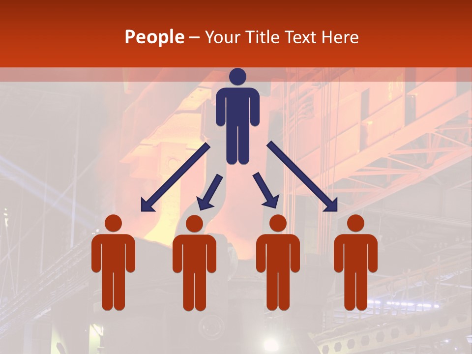 Factory Iron Furnace PowerPoint Template