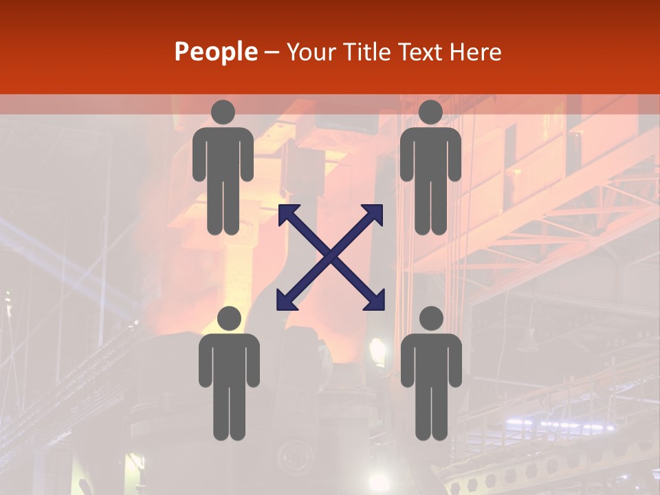 Factory Iron Furnace PowerPoint Template