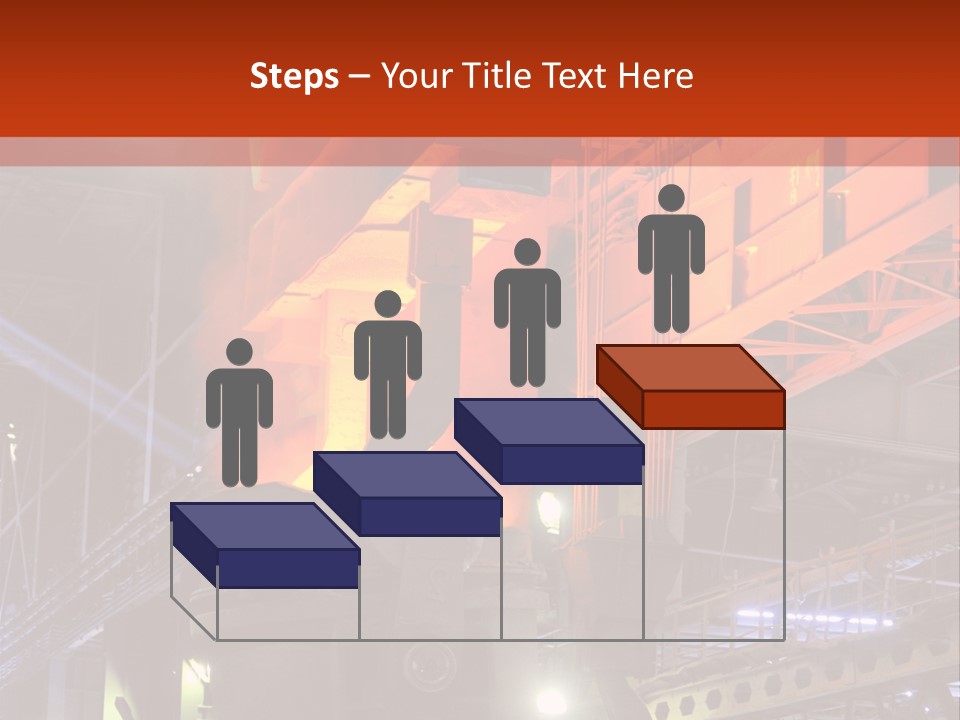 Factory Iron Furnace PowerPoint Template