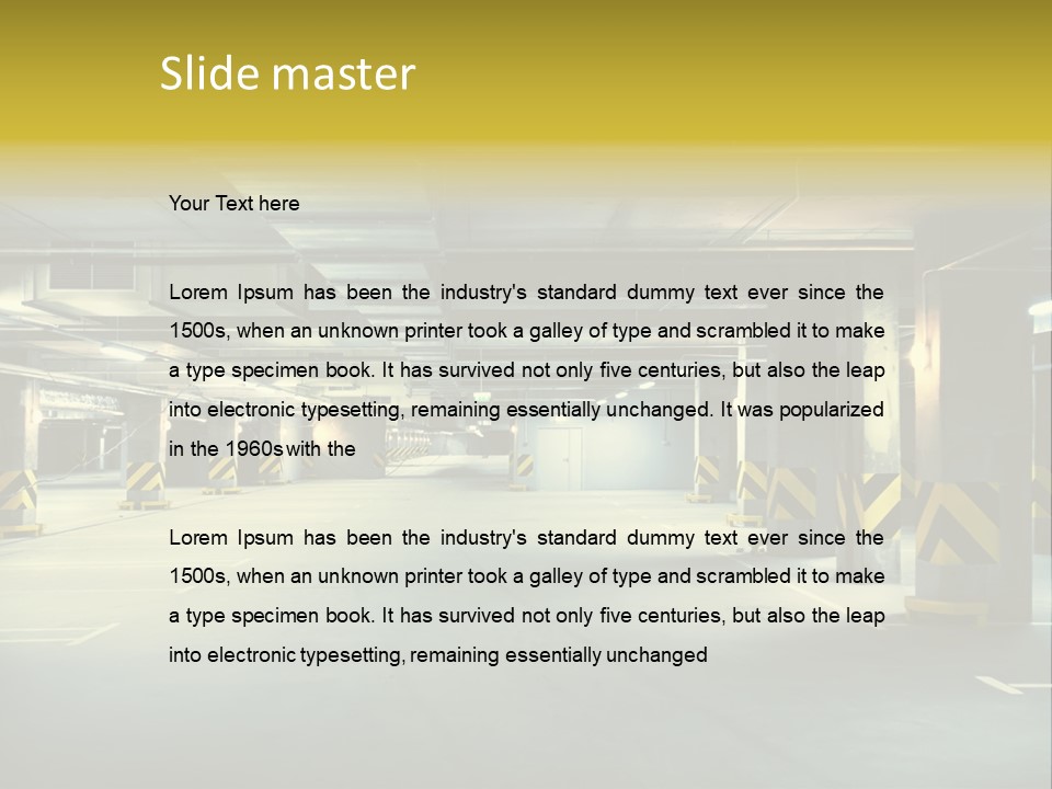 Neon City Dividing PowerPoint Template