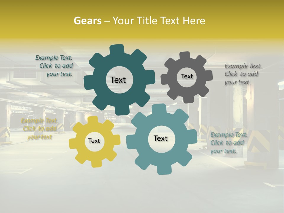 Neon City Dividing PowerPoint Template