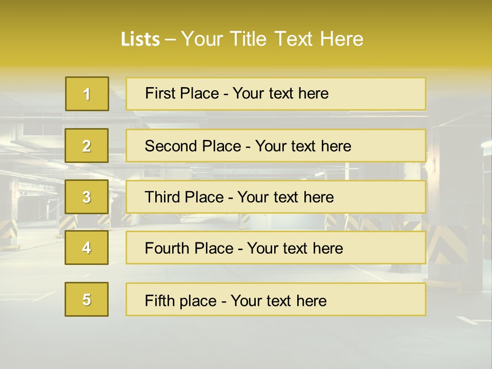 Neon City Dividing PowerPoint Template