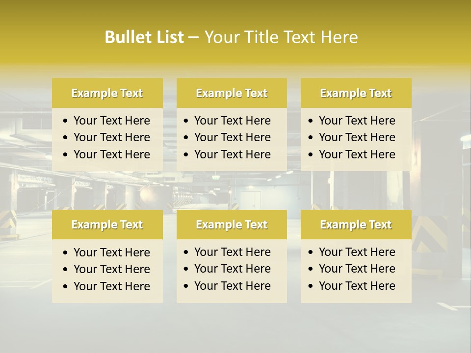 Neon City Dividing PowerPoint Template