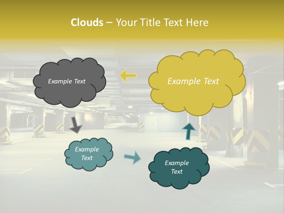 Neon City Dividing PowerPoint Template