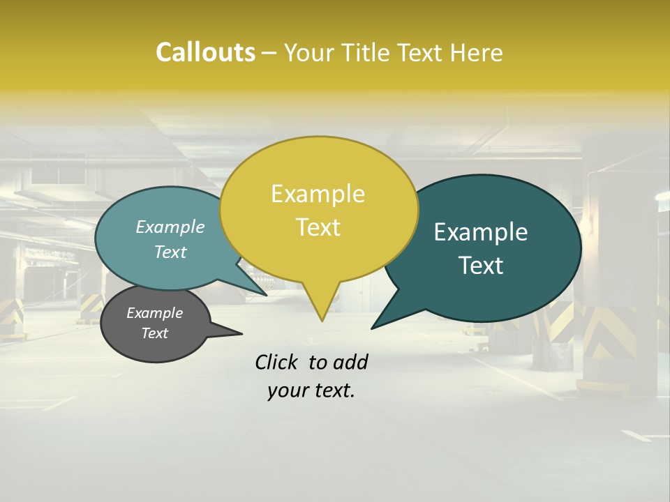 Neon City Dividing PowerPoint Template