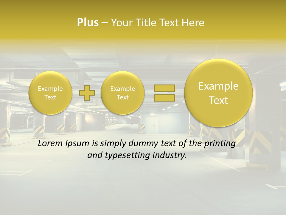 Neon City Dividing PowerPoint Template