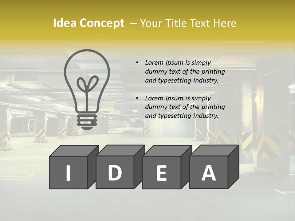 Neon City Dividing PowerPoint Template
