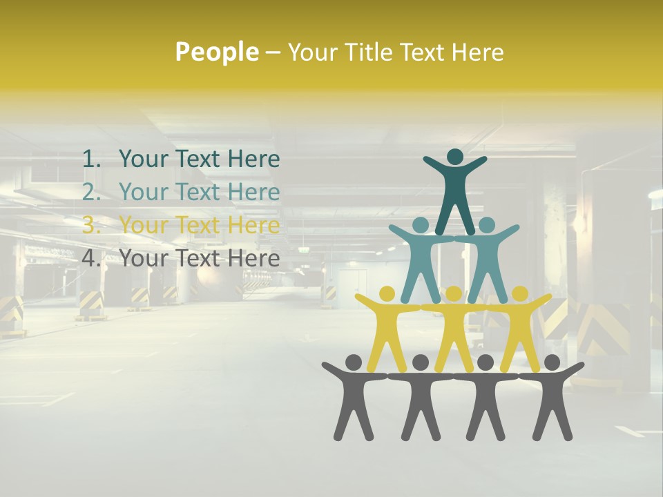 Neon City Dividing PowerPoint Template