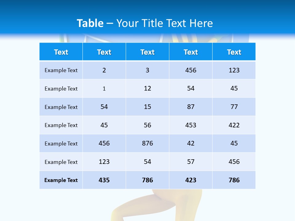 3D Person And Globe PowerPoint Template