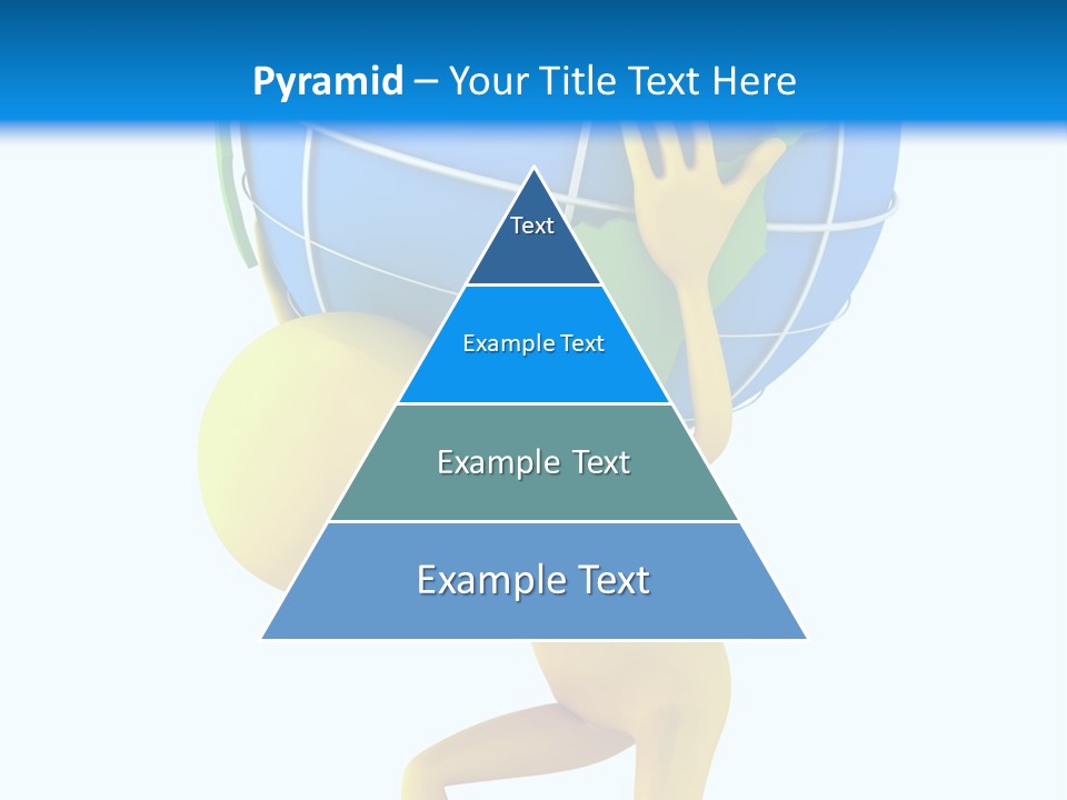 3D Person And Globe PowerPoint Template