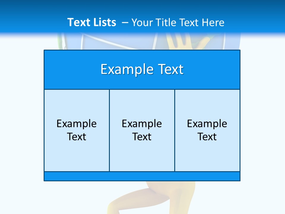 3D Person And Globe PowerPoint Template