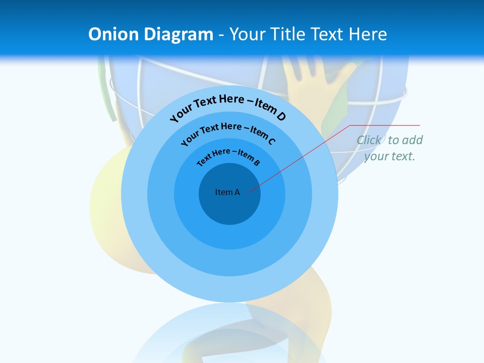 3D Person And Globe PowerPoint Template