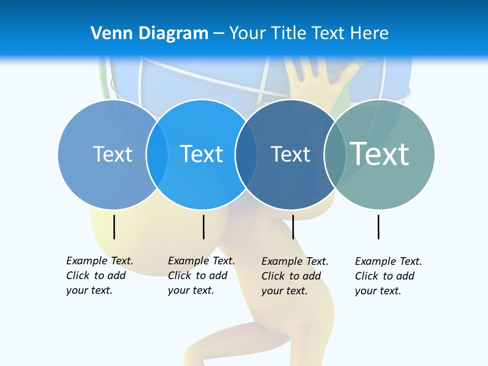 3D Person And Globe PowerPoint Template