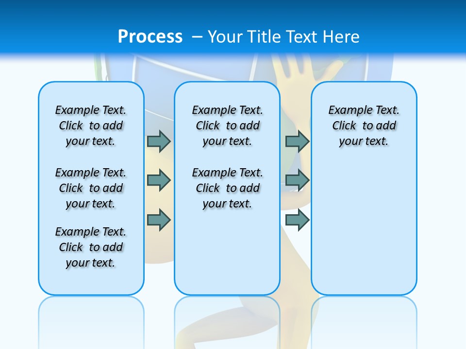 3D Person And Globe PowerPoint Template