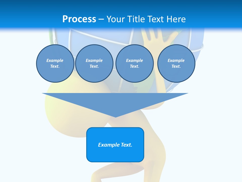 3D Person And Globe PowerPoint Template