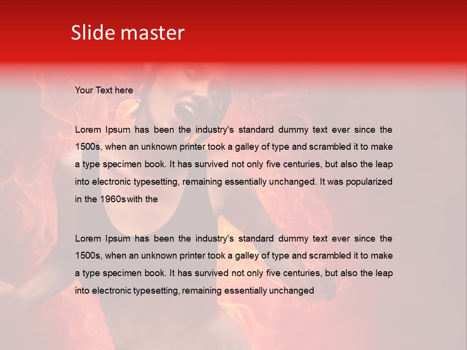 Action Red Music PowerPoint Template