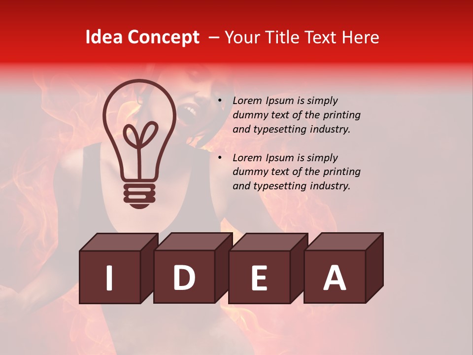 Action Red Music PowerPoint Template