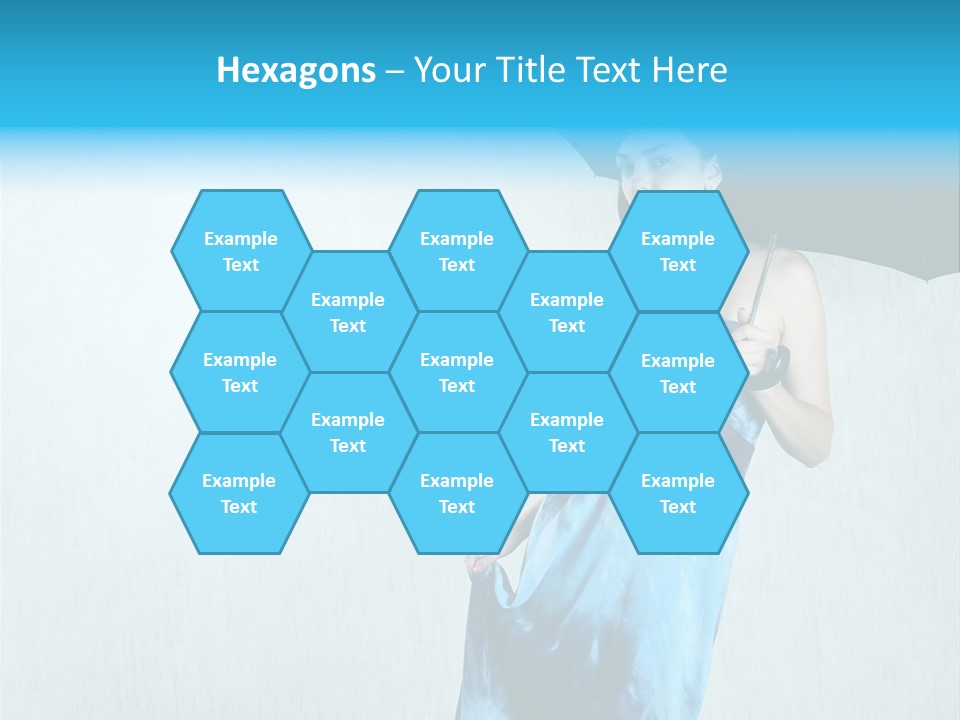 Atmosphere Rain Dress PowerPoint Template