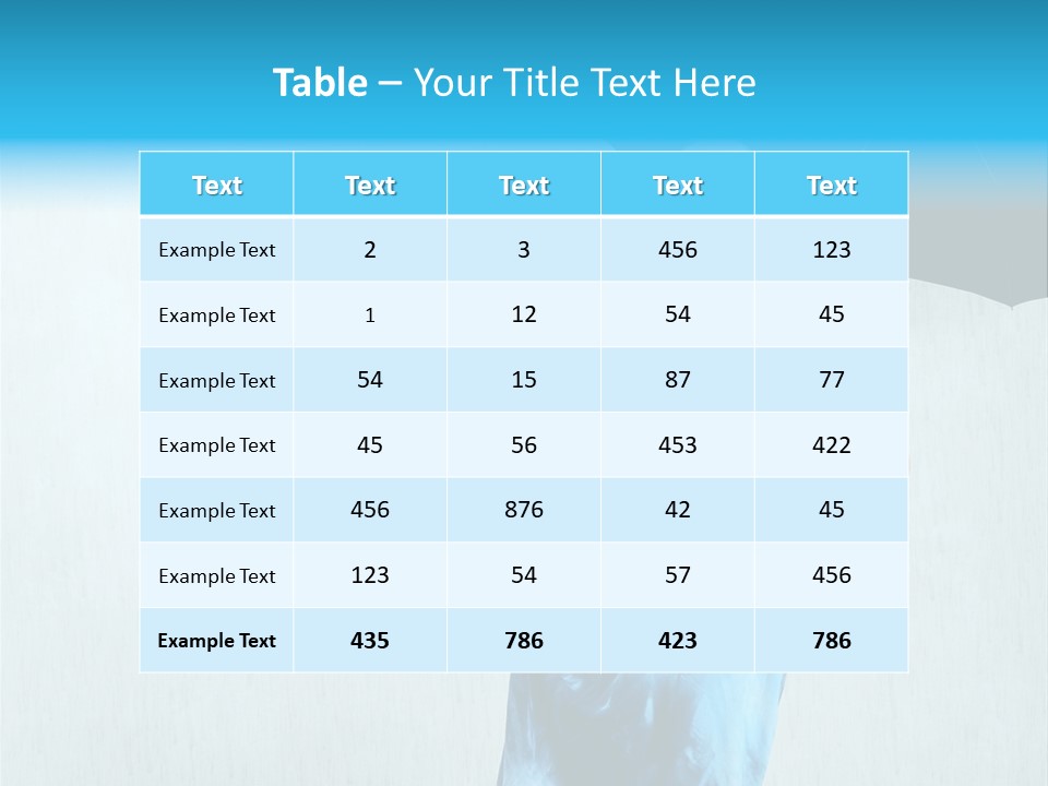 Atmosphere Rain Dress PowerPoint Template