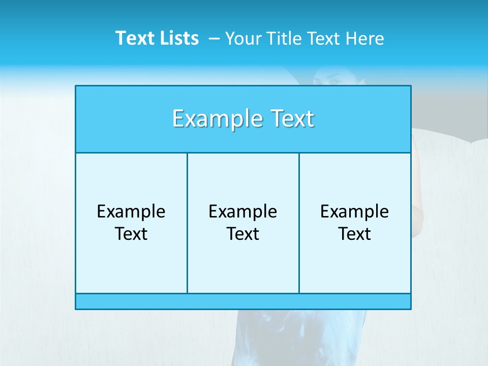 Atmosphere Rain Dress PowerPoint Template