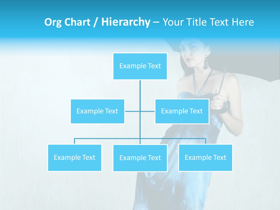 Atmosphere Rain Dress PowerPoint Template