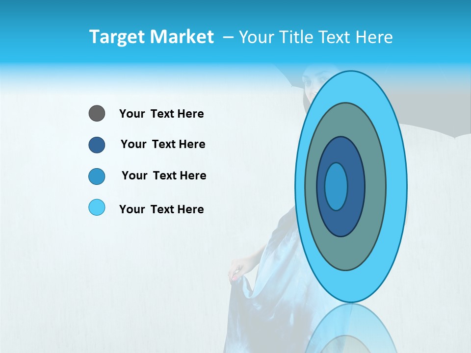 Atmosphere Rain Dress PowerPoint Template