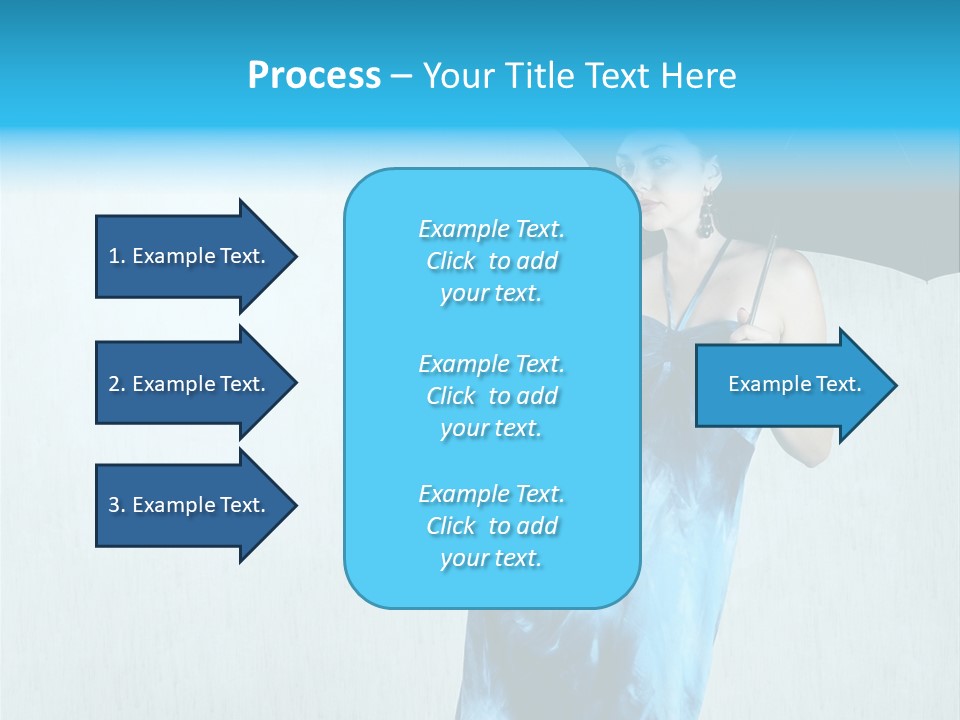 Atmosphere Rain Dress PowerPoint Template