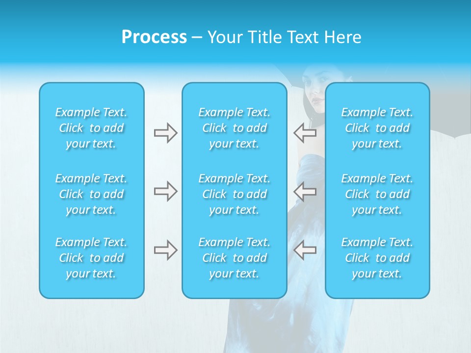 Atmosphere Rain Dress PowerPoint Template