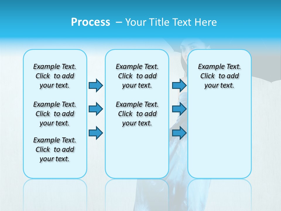 Atmosphere Rain Dress PowerPoint Template