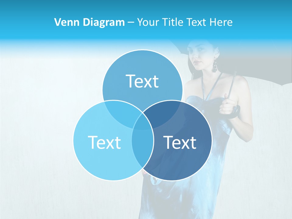 Atmosphere Rain Dress PowerPoint Template